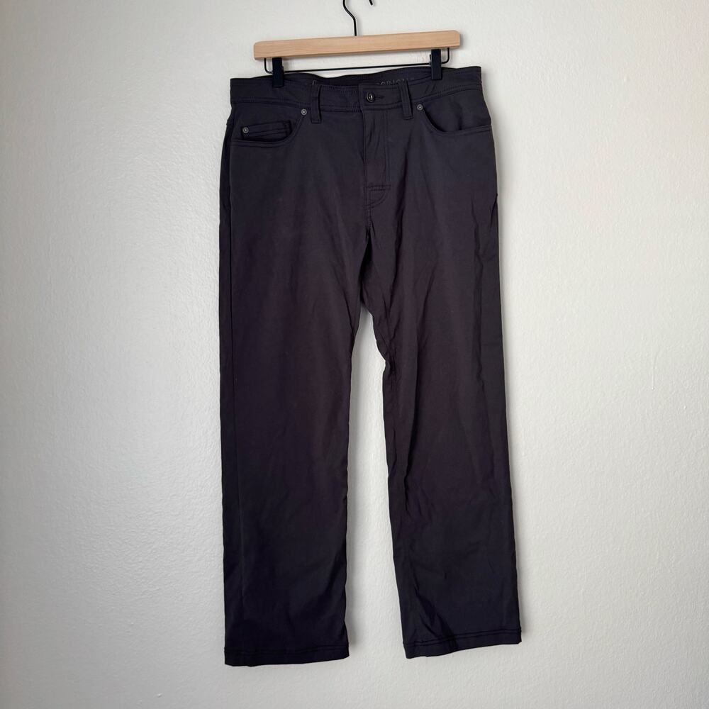 Prana Men Brion II Slim Fit Dark Gray Nylon Outdoor Performance Pant Size 34x30